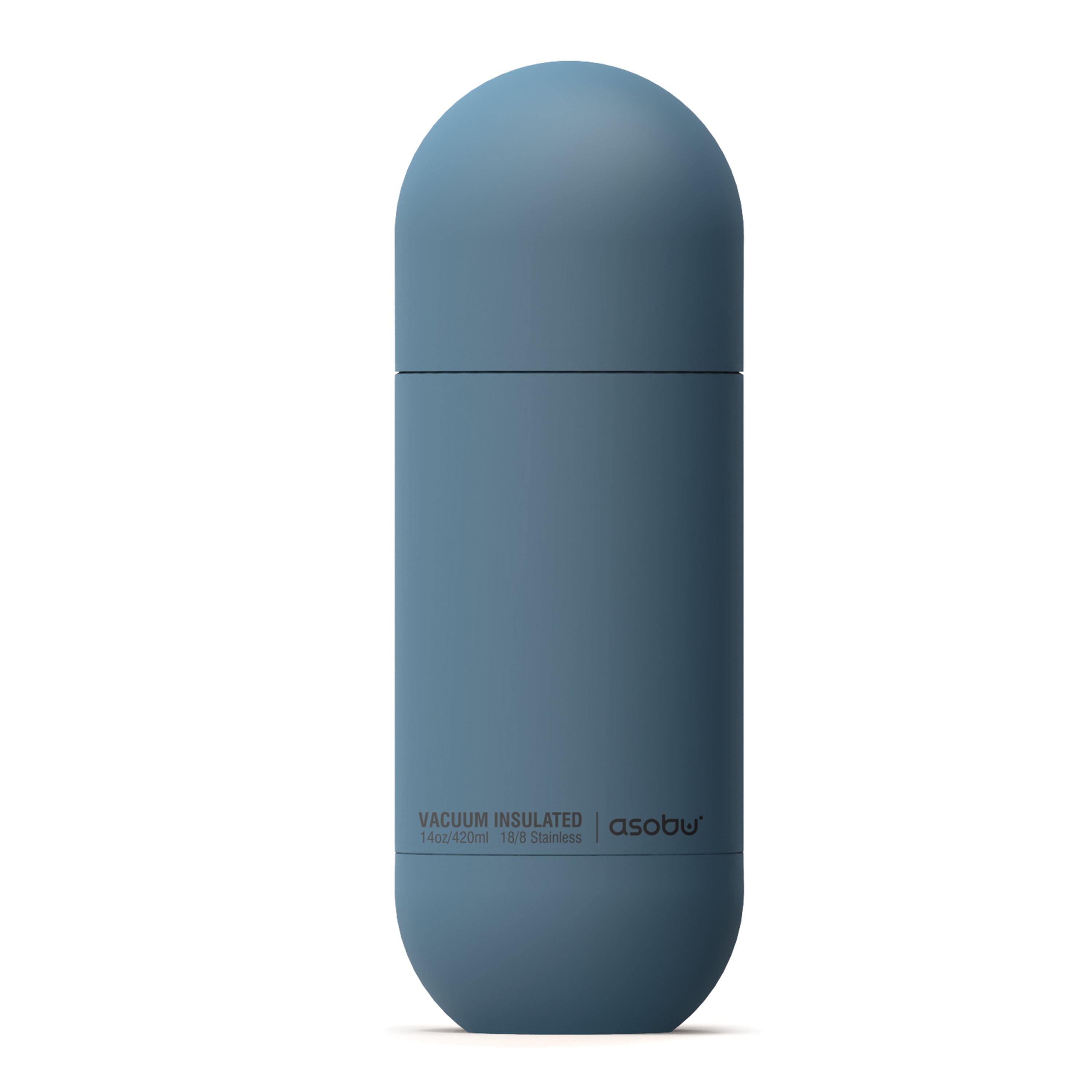 Asobu - ORB - Edelstahl Isolierflasche mit Trinkbecher Blau Asobu - ORB - Edelstahl Isolierflasche mit Trinkbecher Blau
